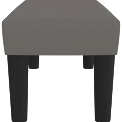 vidaXL Banco de cuero sintético 70x30x30 cm Gris Hot