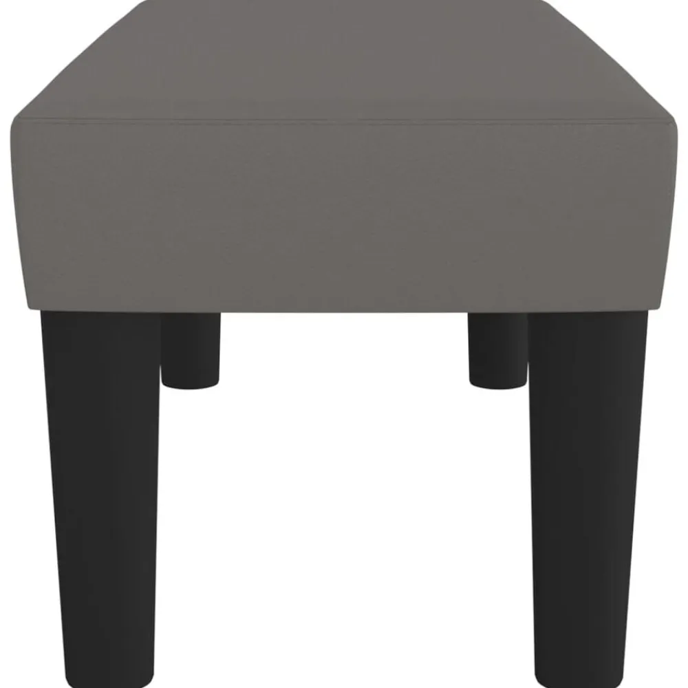 vidaXL Banco de cuero sintético 70x30x30 cm Gris Hot