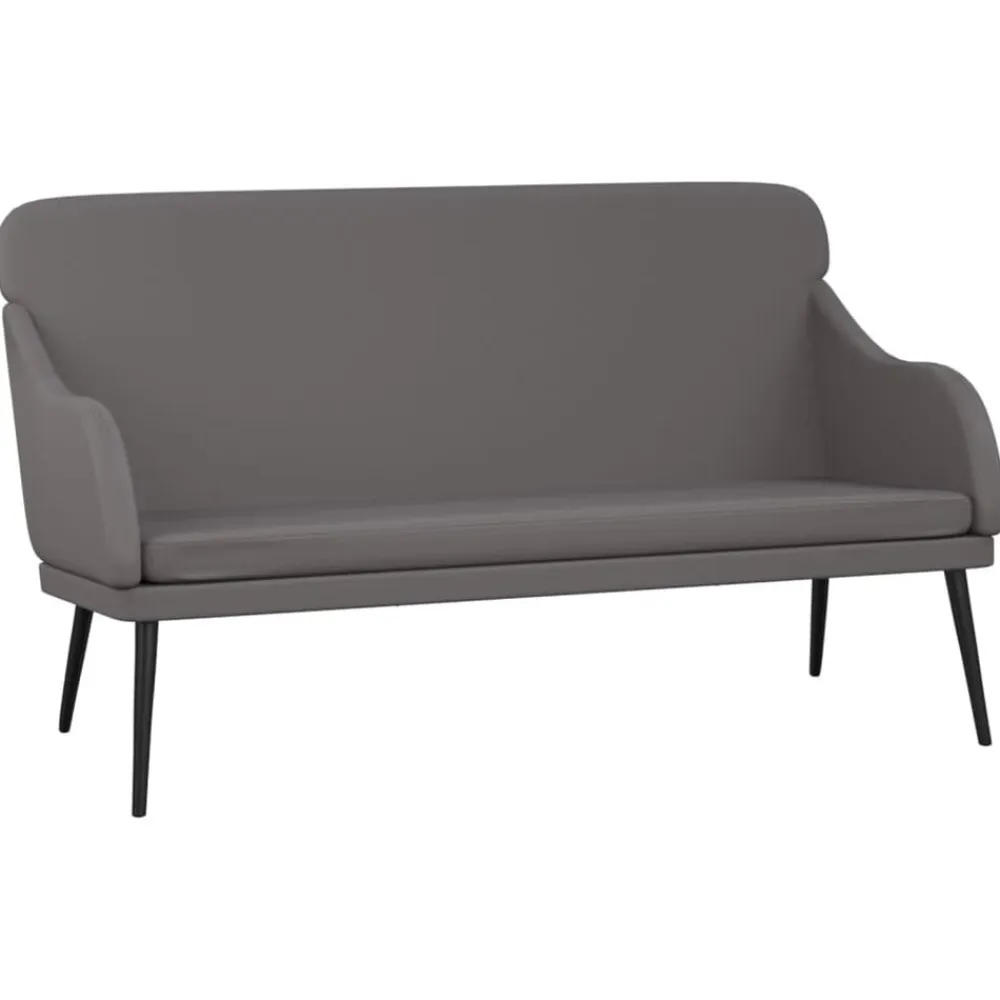 vidaXL Bancos-Banco de cuero sintético 110x76x80 cm