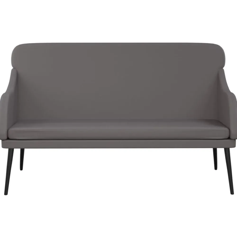 vidaXL Bancos-Banco de cuero sintético 110x76x80 cm