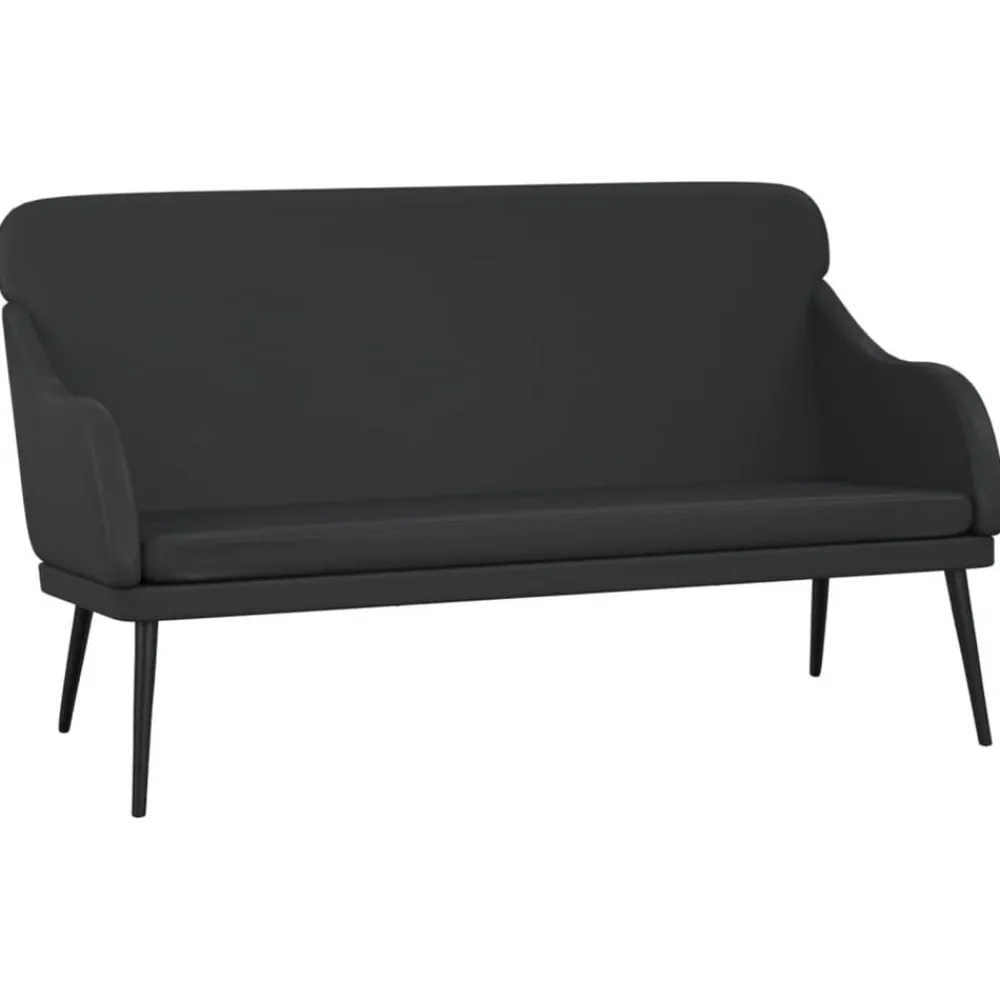 vidaXL Bancos-Banco de cuero sintético 110x76x80 cm