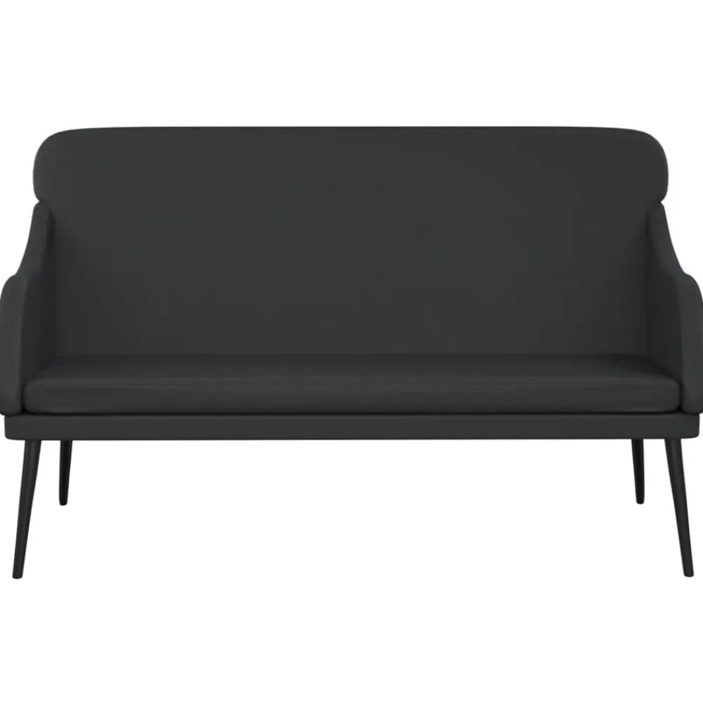 vidaXL Bancos-Banco de cuero sintético 110x76x80 cm