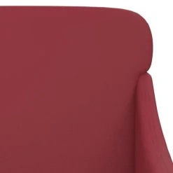 vidaXL Banco de cuero sintético rojo tinto 110x76x80 cm Rojo vino tinto Sale