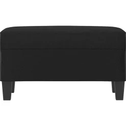 vidaXL Banco de cuero sintético 70x35x41 cm Negro Sale