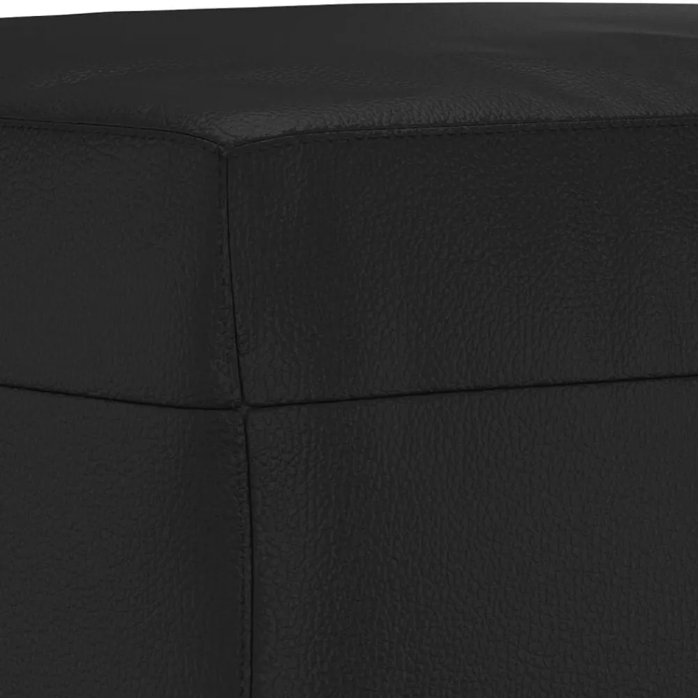vidaXL Banco de cuero sintético 70x35x41 cm Negro Sale