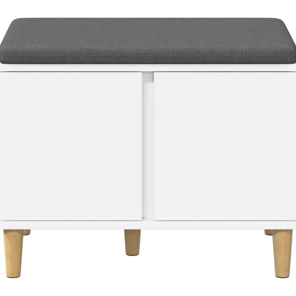 vidaXL Bancos-Banco de entrada 60 x 38 x 46 cm Madera Ingenierizada y Tela