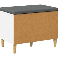 vidaXL Bancos-Banco de entrada 60 x 38 x 46 cm Madera Ingenierizada y Tela