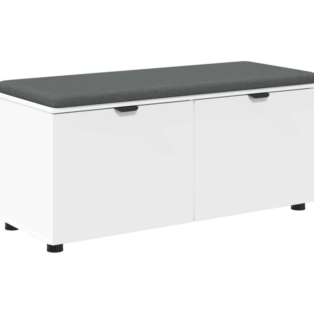 vidaXL Bancos-Banco de entrada 100 x 38 x 46 cm Madera Ingenierizada y Tela