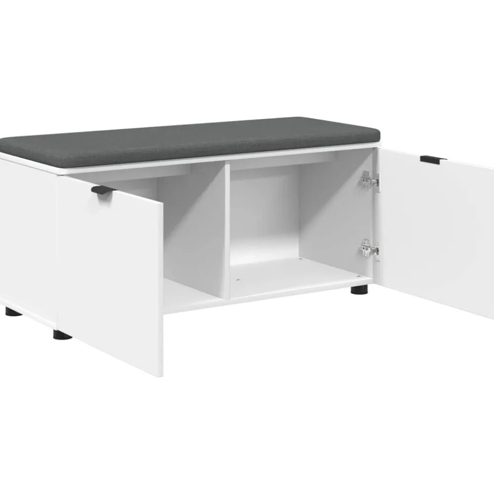 vidaXL Bancos-Banco de entrada 100 x 38 x 46 cm Madera Ingenierizada y Tela