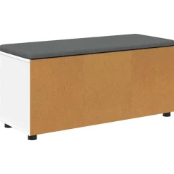 vidaXL Bancos-Banco de entrada 100 x 38 x 46 cm Madera Ingenierizada y Tela