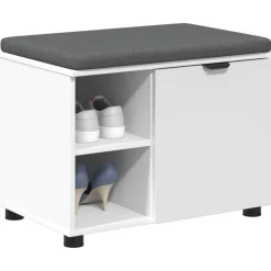 vidaXL Bancos-Banco de entrada 60 x 38 x 46 cm Madera Ingenierizada y Tela