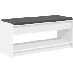 vidaXL Bancos-Banco de entrada 103 x 38 x 45 cm Madera Ingenierizada y Tela
