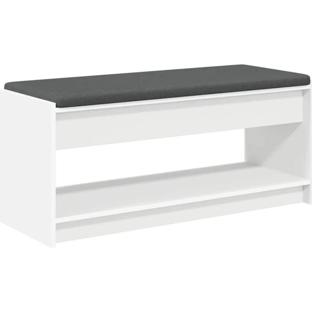 vidaXL Bancos-Banco de entrada 103 x 38 x 45 cm Madera Ingenierizada y Tela