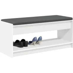 vidaXL Bancos-Banco de entrada 103 x 38 x 45 cm Madera Ingenierizada y Tela