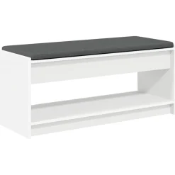 vidaXL Bancos-Banco de entrada 103 x 38 x 45 cm Madera Ingenierizada y Tela