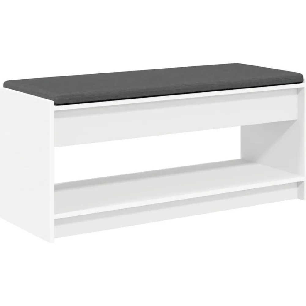 vidaXL Bancos-Banco de entrada 103 x 38 x 45 cm Madera Ingenierizada y Tela