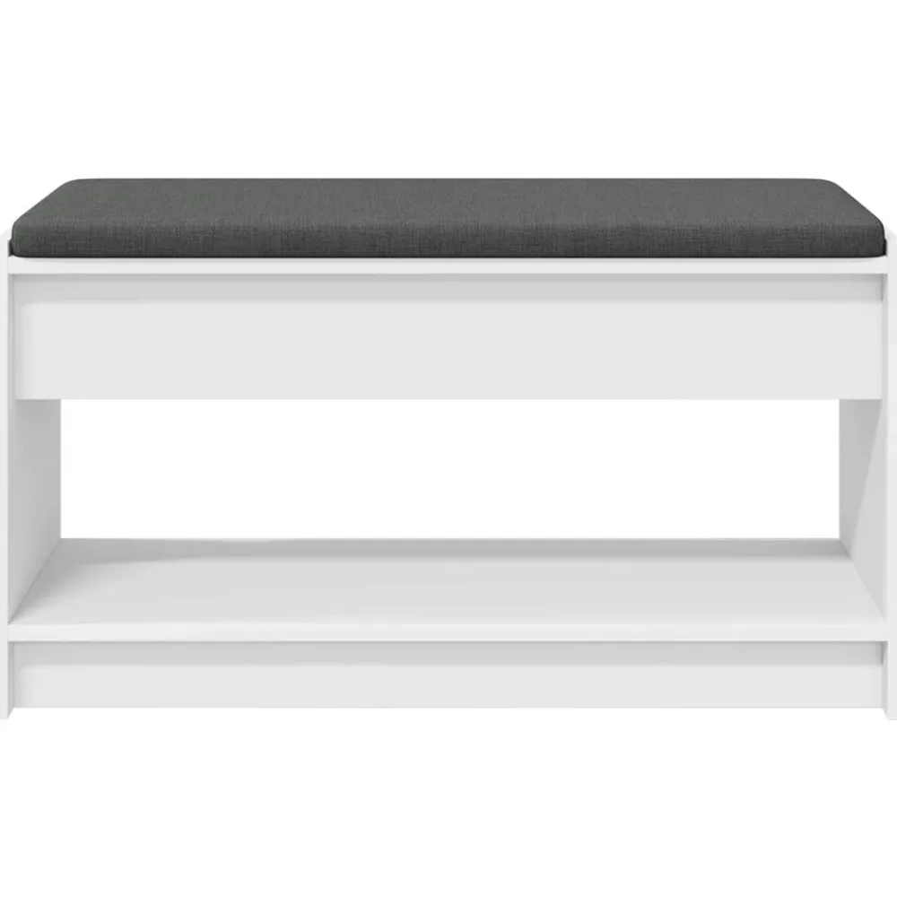 vidaXL Banco de entrada 83 x 38 x 45 cm Madera Ingenierizada y Tela Discount