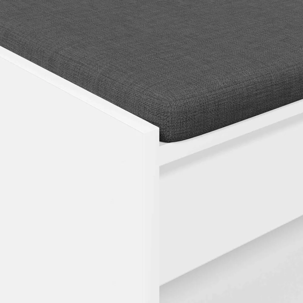 vidaXL Banco de entrada 83 x 38 x 45 cm Madera Ingenierizada y Tela Discount