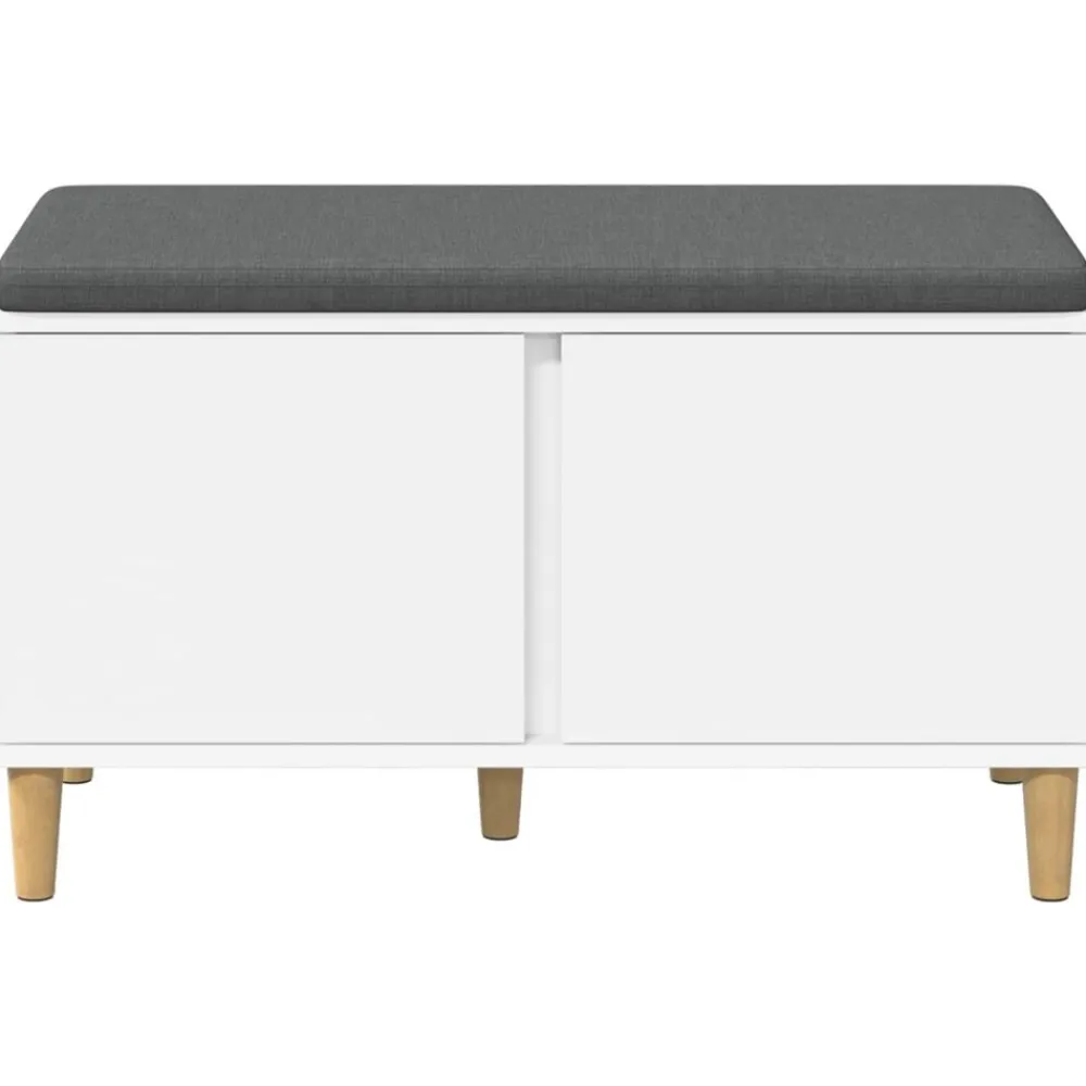 vidaXL Bancos-Banco de entrada 80 x 38 x 46 cm Madera Ingenierizada y Tela