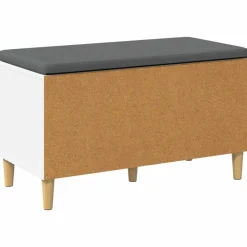 vidaXL Bancos-Banco de entrada 80 x 38 x 46 cm Madera Ingenierizada y Tela