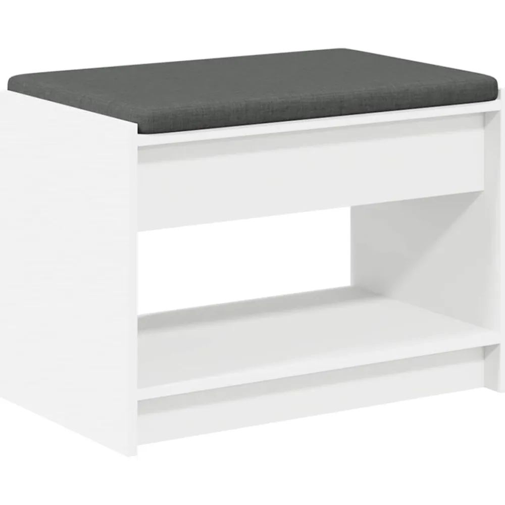 vidaXL Bancos-Banco de entrada 63 x 38 x 45 cm Madera Ingenierizada y Tela