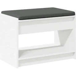 vidaXL Bancos-Banco de entrada 63 x 38 x 45 cm Madera Ingenierizada y Tela
