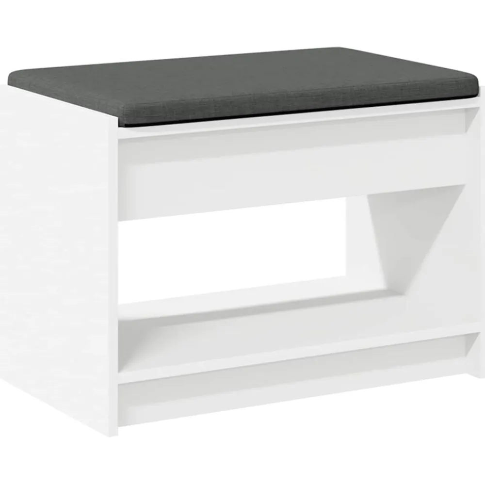 vidaXL Bancos-Banco de entrada 63 x 38 x 45 cm Madera Ingenierizada y Tela