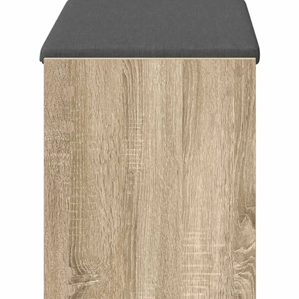 vidaXL Banco de entrada con cojín Roble Sonoma 83 x 38 x 45 cm Hot