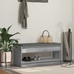 vidaXL Bancos-Banco de entrada con cojín 103 x 38 x 45 cm