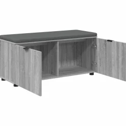 vidaXL Bancos-Banco de entrada con cojín 100 x 38 x 46 cm