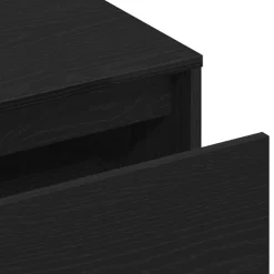 vidaXL Banco de entrada con cajón 80 x 40 x 45 cm Roble negro