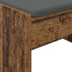 vidaXL Bancos-Banco de entrada con cojín Madera vieja 103 x 38 x 40 cm