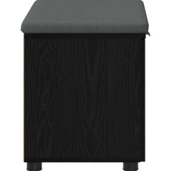 vidaXL Banco de entrada con cojín 60 x 38 x 46 cm Roble negro Best