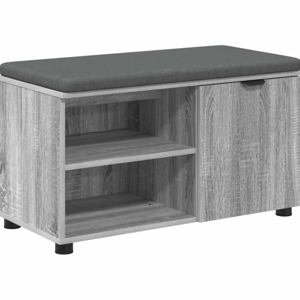 vidaXL Bancos-Banco de entrada con cojín 80 x 38 x 46 cm