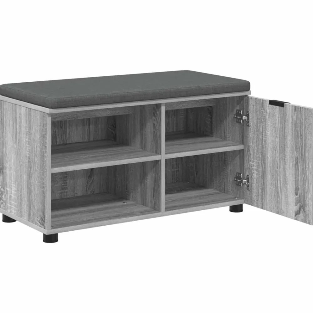 vidaXL Bancos-Banco de entrada con cojín 80 x 38 x 46 cm