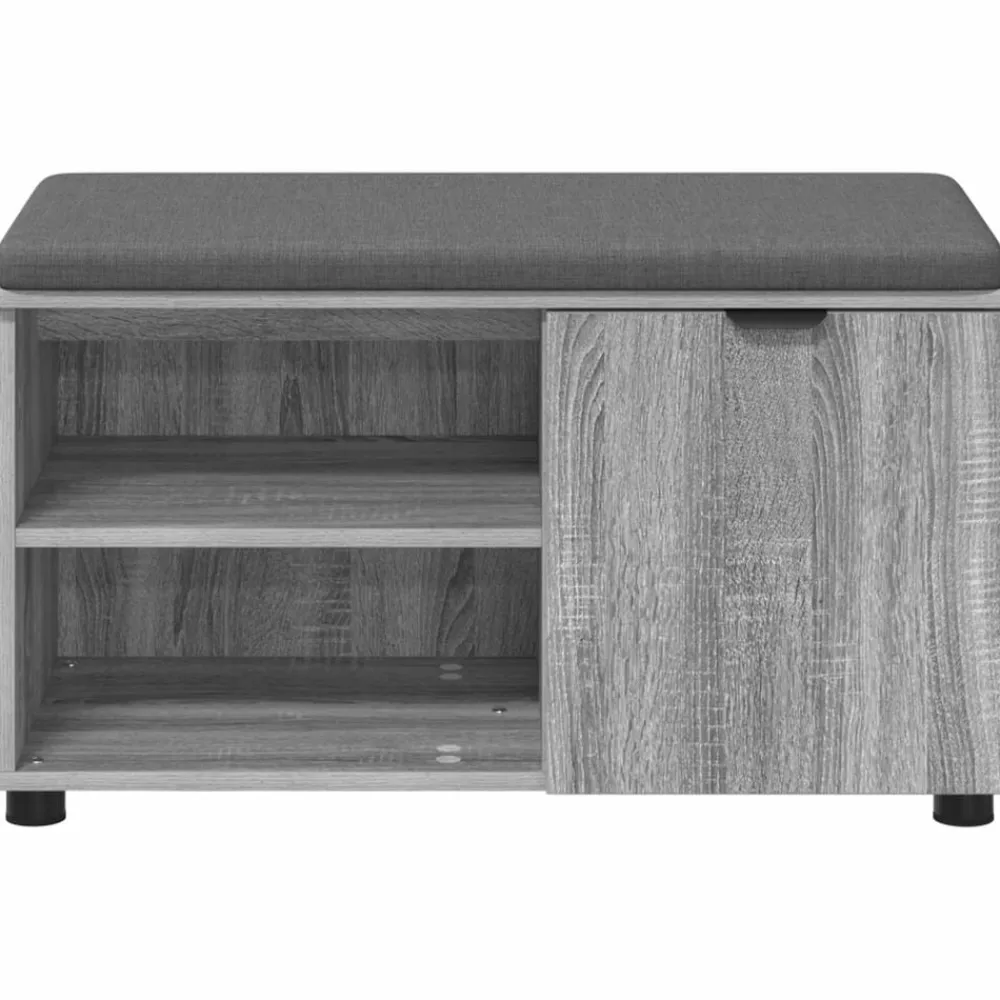 vidaXL Bancos-Banco de entrada con cojín 80 x 38 x 46 cm