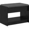 vidaXL Banco de entrada con cojín Roble Negro 63 x 38 x 45 cm Sale