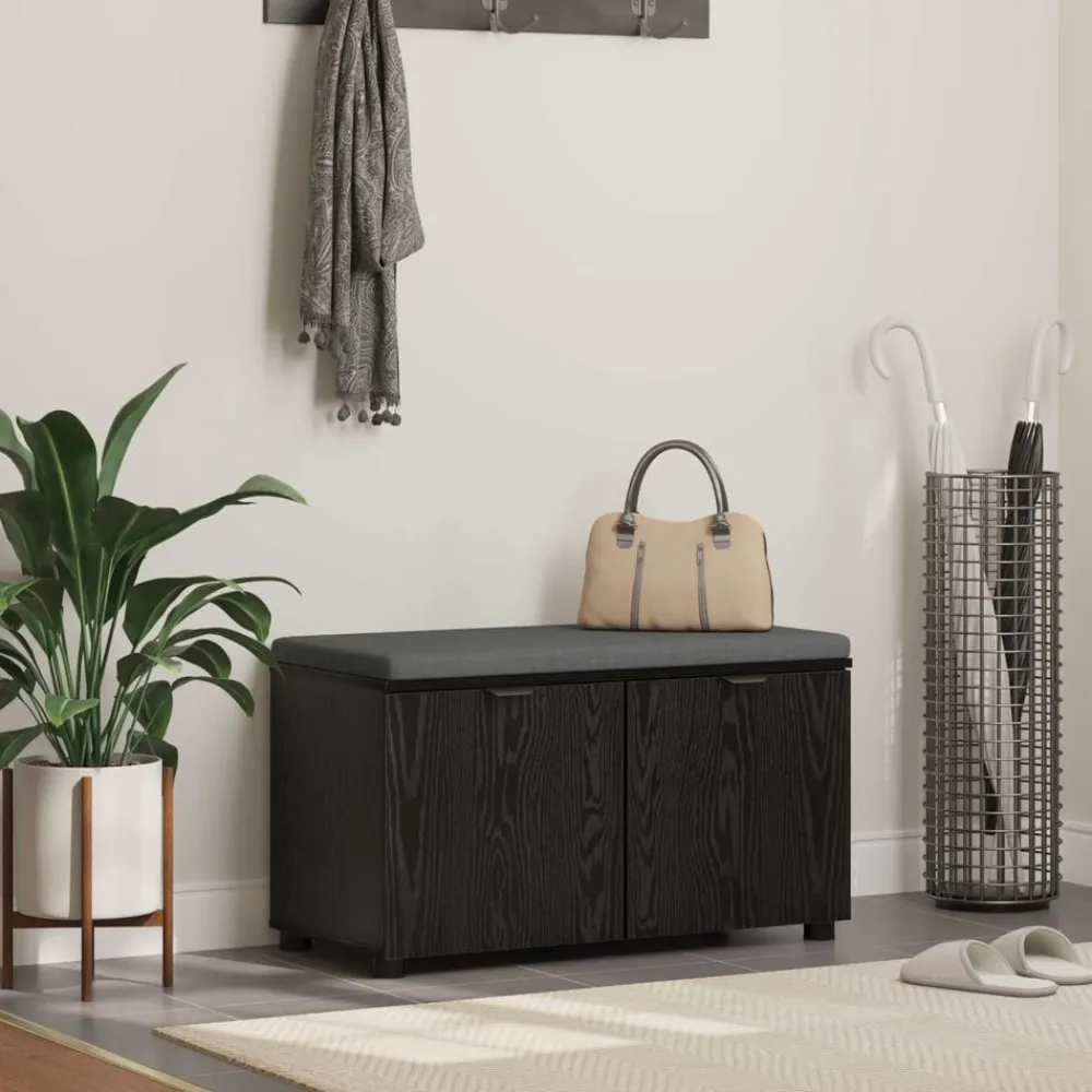 vidaXL Bancos-Banco de entrada con cojín 80 x 38 x 46 cm
