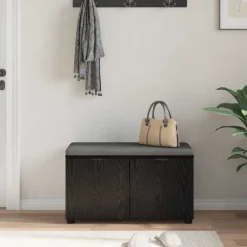 vidaXL Bancos-Banco de entrada con cojín 80 x 38 x 46 cm