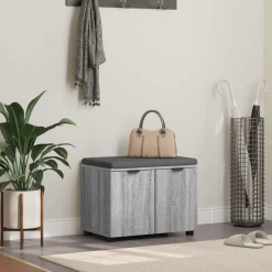 vidaXL Bancos-Banco de entrada con cojín 60 x 38 x 46 cm