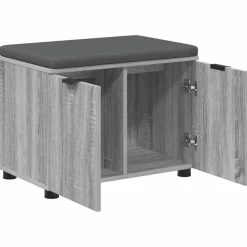 vidaXL Bancos-Banco de entrada con cojín 60 x 38 x 46 cm