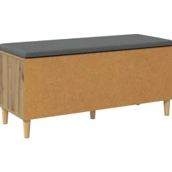 vidaXL Bancos-Banco de entrada con cojín Roble Artesanal 100 x 38 x 46 cm