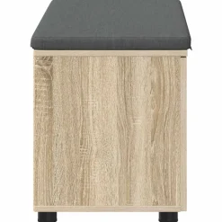 vidaXL Banco de entrada con cojín 80 x 38 x 46 cm Roble Sonoma Sale