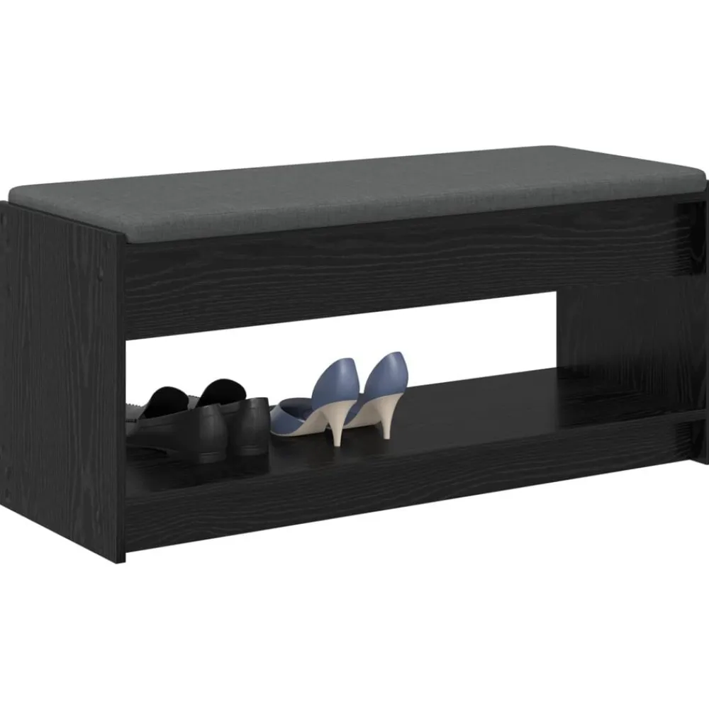vidaXL Bancos-Banco de entrada con cojín 103 x 38 x 45 cm