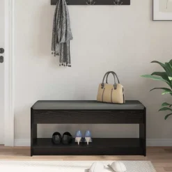 vidaXL Bancos-Banco de entrada con cojín 103 x 38 x 45 cm