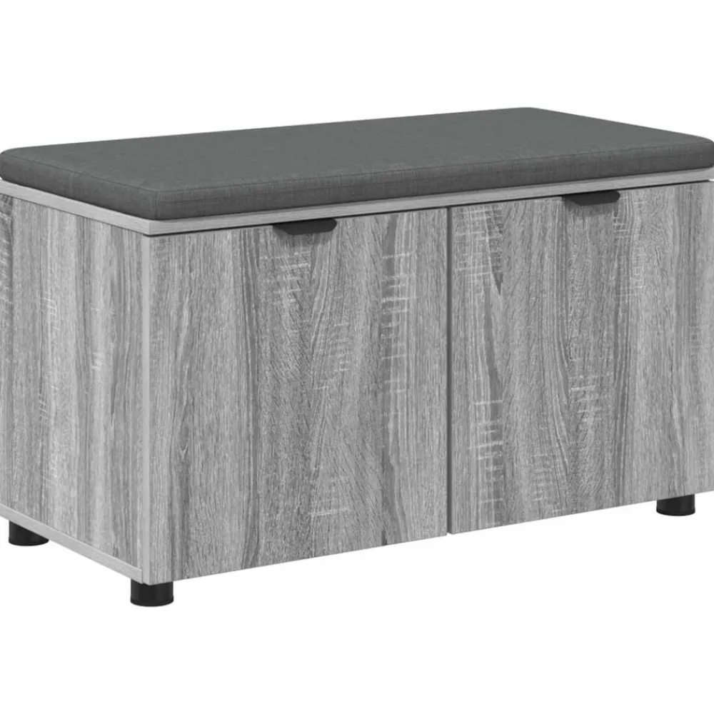 vidaXL Bancos-Banco de entrada con cojín 80 x 38 x 46 cm