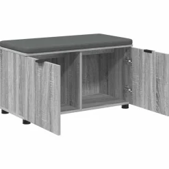 vidaXL Bancos-Banco de entrada con cojín 80 x 38 x 46 cm