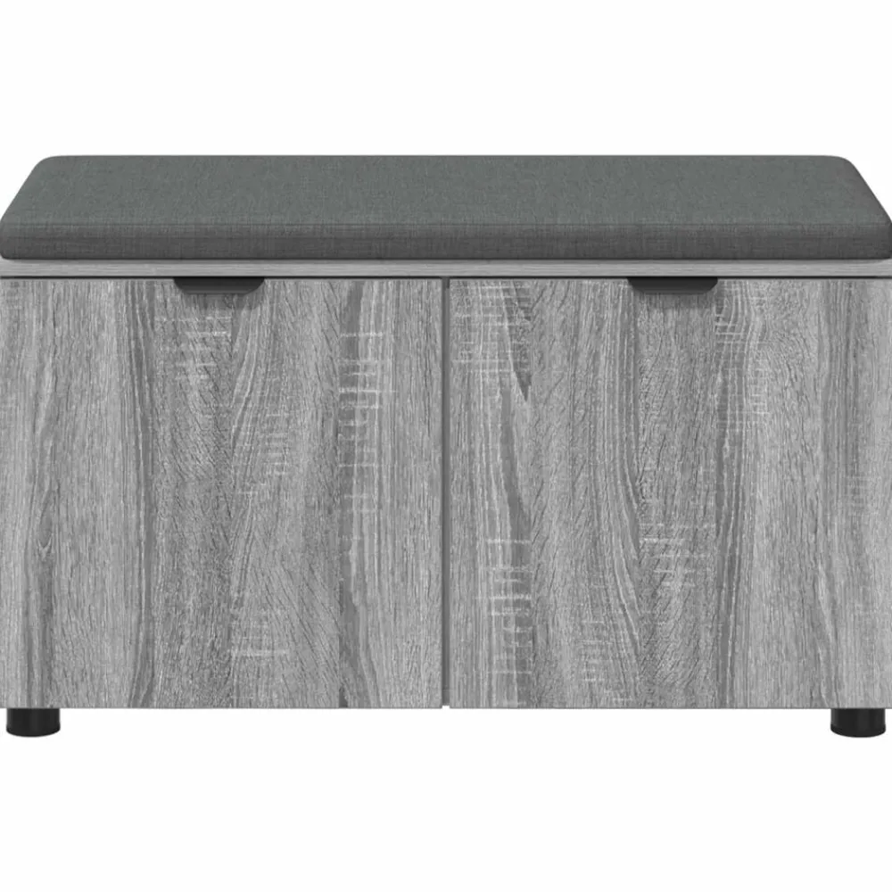 vidaXL Bancos-Banco de entrada con cojín 80 x 38 x 46 cm