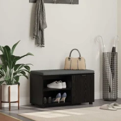 vidaXL Bancos-Banco de entrada con cojín 80 x 38 x 46 cm