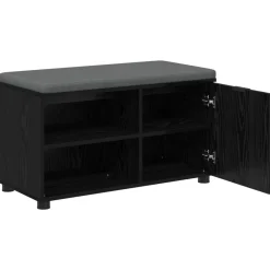 vidaXL Bancos-Banco de entrada con cojín 80 x 38 x 46 cm